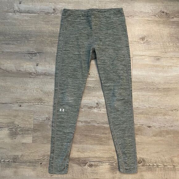 Under Armour Green/Grey Full Length Leggings - Picture 3 of 5